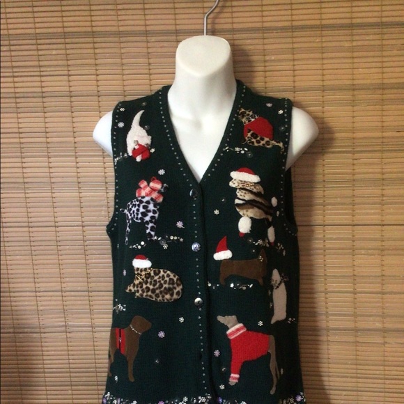 🎄🎄🍾Susan Bristol vest, appliqués, pretty stitch - Picture 7 of 14